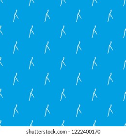 Surgical pincers pattern vector seamless blue repeat for any use