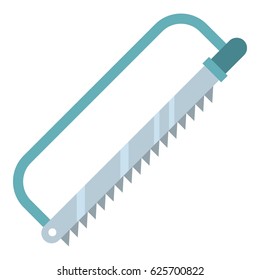 Surgical saw icon flat isolated on white background vector illustration