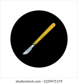 Surgical Scalpel Icon Design Vector Art Illustration