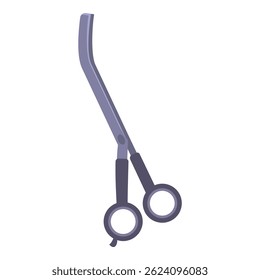 Tesouras cirúrgicas estão segurando uma agulha de sutura, preparando-se para um médico realizar uma operação cirúrgica