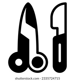 Surgical Scissors Icon can be used for uiux, etc