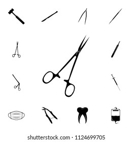 surgical scissors icon. Detailed set of medicine icons. Premium quality graphic design sign. One of the collection icons for websites, web design, mobile app on white background
