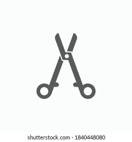 Surgical Scissors Icon, Health Vector