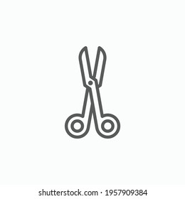 Surgical Scissors Icon, Health Vector