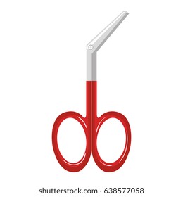Surgical scissors isolated icon