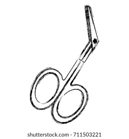 surgical scissors isolated icon