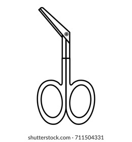 surgical scissors isolated icon