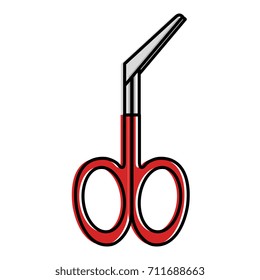 surgical scissors isolated icon
