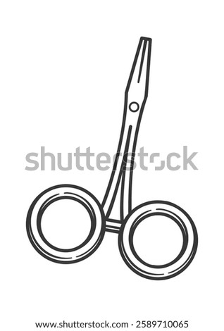 Surgical scissors medical instruments doodle