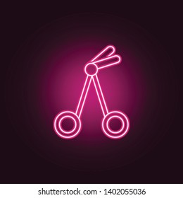 Surgical scissors neon icon. Elements of Medecine set. Simple icon for websites, web design, mobile app, info graphics