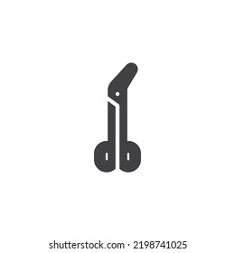 Surgical scissors vector icon. filled flat sign for mobile concept and web design. Medical scissors glyph icon. Symbol, logo illustration. Vector graphics