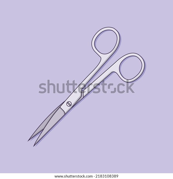 Surgical Scissors Vector\
Icon Illustration. Treatment Tool Vector. Flat Cartoon Style\
Suitable for Web Landing Page, Banner, Flyer, Sticker, Wallpaper,\
Background