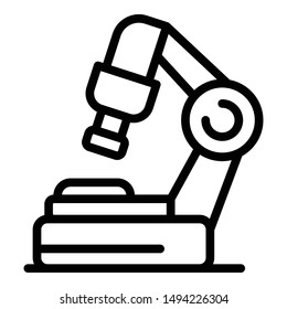 Surgical table icon. Outline surgical table vector icon for web design isolated on white background