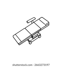Surgical Table Top Down View for Medical Operations