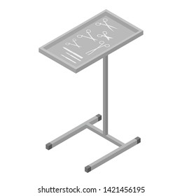 Surgical Tools Stand Icon. Isometric Of Surgical Tools Stand Vector Icon For Web Design Isolated On White Background