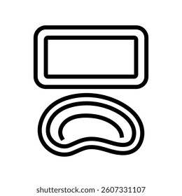 surgical tray surgeon line icon vector. surgical tray surgeon sign. isolated contour symbol black illustration