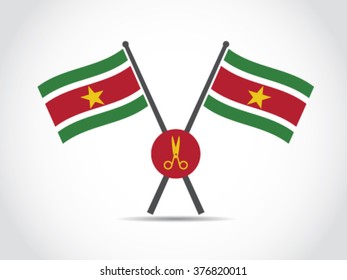 Suriname Emblem Cut