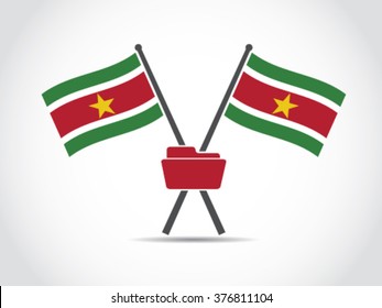 Suriname Emblem Folder
