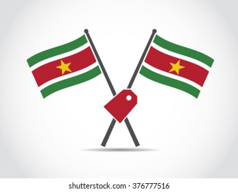 Suriname Emblem Label