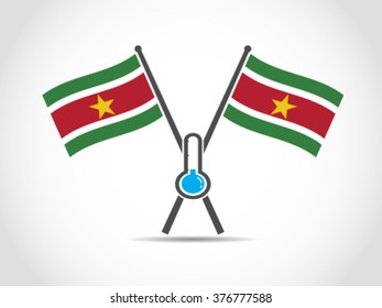 Suriname Emblem Low Temperature