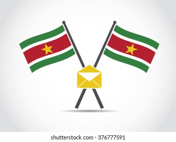 Suriname Emblem Mail