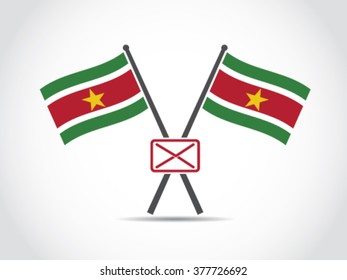 Suriname Emblem Mail