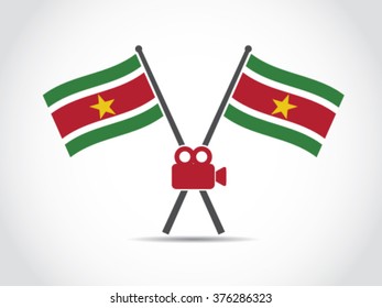 Suriname Emblem Video Camera