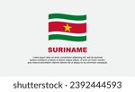 Suriname Flag Abstract Background Design Template. Suriname Independence Day Banner Social Media Vector Illustration. Suriname Background