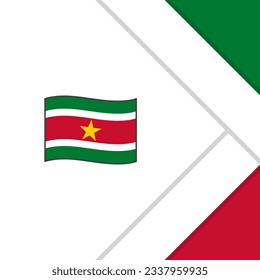 Suriname Flag Abstract Background Design Template. Suriname Independence Day Banner Social Media Post. Suriname Cartoon