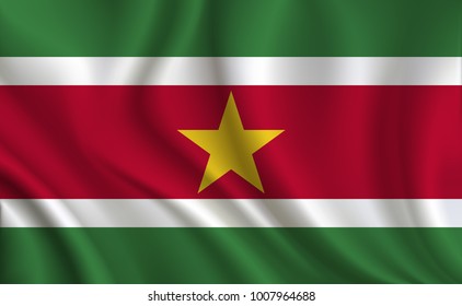 Suriname Flag background vector illustration