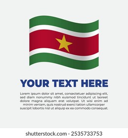Plantilla de fondo del Anuncio de la bandera de Surinam