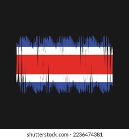 Ilustración del vector del pincel de bandera de Surinam