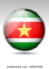 Suriname flag button