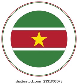 Designform des Suriname-Flag Flagge der Suriname-Design-Form.