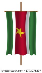 Vector de imágenes de bandera de Surinam. EPS.file
