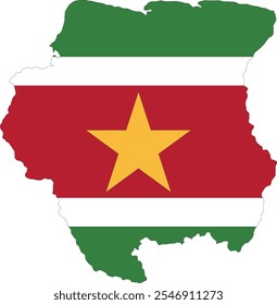 Mapa de Surinam con bandera, Mapa de Surinam con bandera, Mapa de Country, Mapa de Surinam con bandera, Bandera de la nación