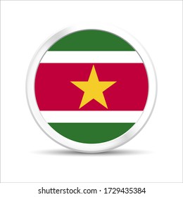 Suriname flag vector design. Eps 10 vector illustration.