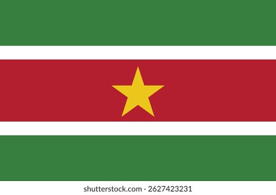 Design de ícone de vetor de sinalizador do Suriname