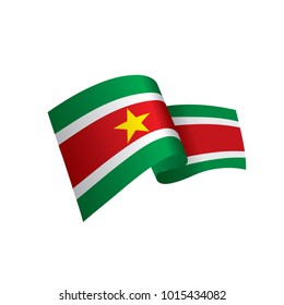 Suriname flag, vector illustration