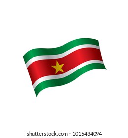 Suriname flag, vector illustration