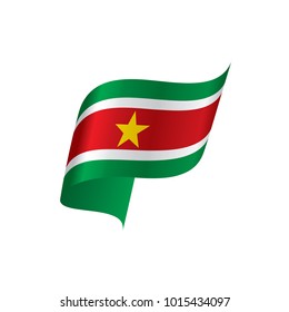 Suriname flag, vector illustration