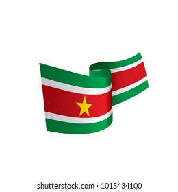 Suriname flag, vector illustration