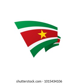 Suriname flag, vector illustration