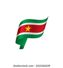 Suriname flag, vector illustration