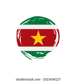 Suriname flag, vector illustration