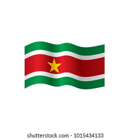 Suriname flag, vector illustration