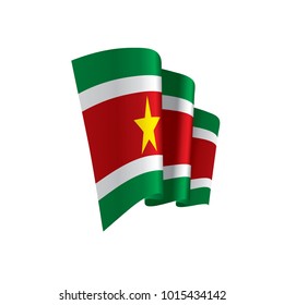 Suriname flag, vector illustration