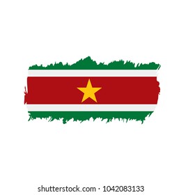 Suriname flag, vector illustration