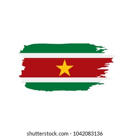 Suriname flag, vector illustration