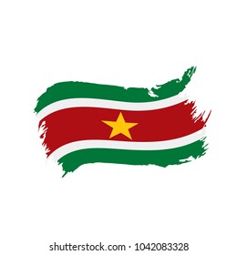 Suriname flag, vector illustration